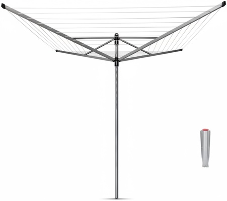 Tendedero Rotary Lift-O-Matic 4 Brazos 50 Metros Metallic Gray